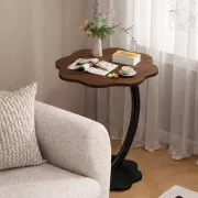 Прикроватный кофейный столик Flower 40х30х60 см Темное-Дерево