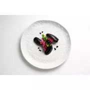 Декоративная керамическая тарелка с рельефной поверхностью 29.5 см