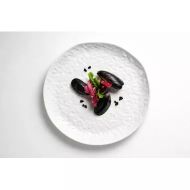 Декоративная керамическая тарелка с рельефной поверхностью 29.5 см Декоративная керамическая тарелка с рельефной поверхностью 29.5 см