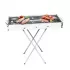Переносной мангал барбекю гриль BARBECUE TRAY 770SS MD-008 70х30х70 см с решеткой, портативный металлический мангал