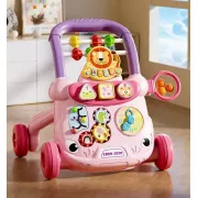 Детские ходунки-каталка с развивающим центром – первые шаги с радостью и пользой розовый