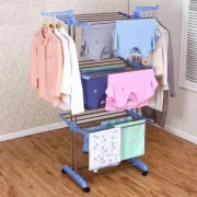 Сушилка для вещей Складная сушилка для белья Garment Rack With Wheels