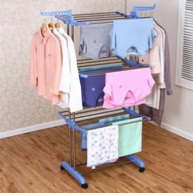 Сушилка для вещей Складная сушилка для белья Garment Rack With Wheels