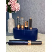 Стайлер 5в1 HAIR BRUSH Styler + Коробка с функциями объема, выпрямление, накручивание темно-синий