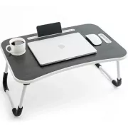 Стол для ноутбука и планшета M&T Displays складной 60х40х28 матовый под дерево Темное дерево