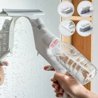 Щітка для прибирання усіх поверхонь 4в1 Water Spray Cleaning Kits ефективно та ретельно видаляє забруднення, не залишаючи подряпин і не пошкоджуючи поверхні