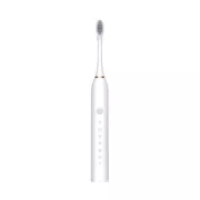 Розовая Электрическая зубная щетка Sonic Toothbrush Х-3 ультразвуковая аккумуляторная 4 сменные насадки в комплекте