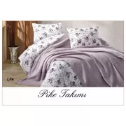 Постільна білизна з вафельним покривалом La Villa Mavi Синій