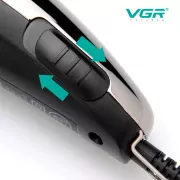 Машинка для стрижки волос и бороды VGR Professional V-121, 8 насадок, ножницы, расческа, от сети 220