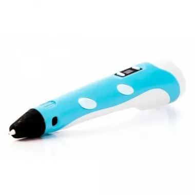 3D ручка c LCD дисплеем и набором эко пластика для 3Д рисования 3D Pen Blue