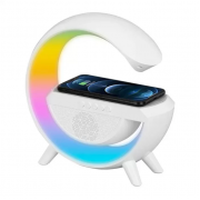 Умный светильник/ Ночник c беспроводной зарядкой для телефона/Bluetooth-колонка