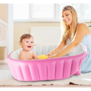 Детская Надувная ванночка с насосом Intime Baby Bath Tub Розовый