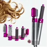 Стайлер Hot Air Styler 5в1 для укладки волос, 1000 Вт, 5 насадок, с кейсом