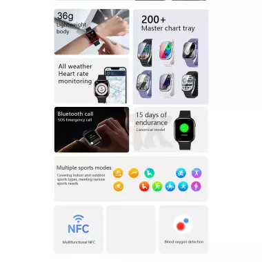 Багатофункціональний наручний годинник для жінок і чоловіків з 2 ремінцями V9 Pro Max