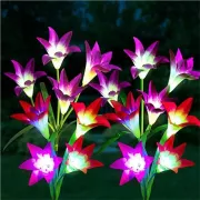 Уличный Садовый фонарь на солнечной батарее Лилия 74 см