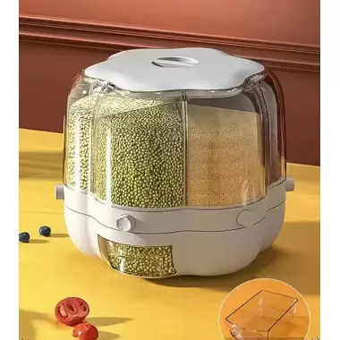 Фигурный органайзер для круп с дозатором 8 л Фигурный органайзер для круп с дозатором 8 л