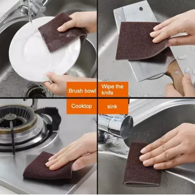 Абразивная губка для чистки посуды sandpaper AND-5599