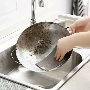 Абразивная губка для чистки посуды sandpaper AND-5599