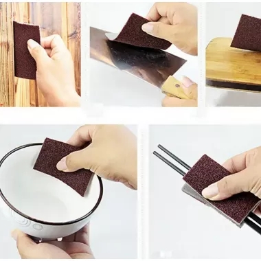 Абразивная губка для чистки посуды sandpaper AND-5599