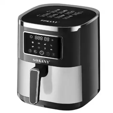 Аерофритюрниця Sokany SK 10052 1700W Аерогриль безмасляна мультипіч для приготування без олії 7 л з сенсорним керуванням