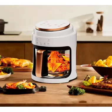 Аэрофритюрница безмасляная сенсорная на 6л Gold Diamond TK9905 3200Вт