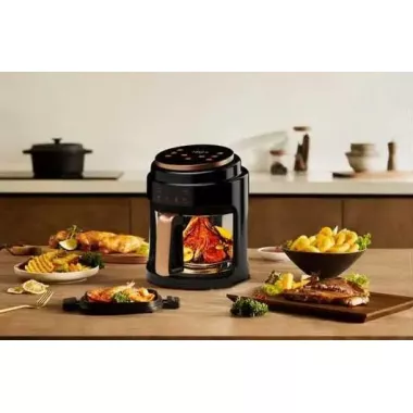 Аэрофритюрница безмасляная сенсорная на 6л Gold Diamond TK9905 3200Вт