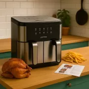 Аэрофритюрница на 2 чаши Zepline ZP-209 с мощностью 4000Вт на 12л