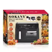 Аерофритюрниця Sokany SK-10060 з 2 чашами, сенсорне керування