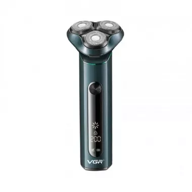 Акумуляторна електробритва VGR V-310 для вологого та сухого гоління з трьома головками IPX7