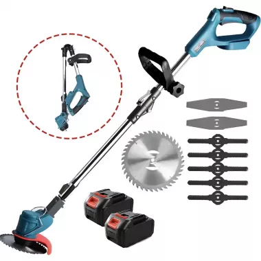 Акумуляторна газонокосарка-триммер 48 В, 2 батареї, 2000 мАг Акумуляторна газонокосарка-триммер 48 В, 2 батареї, 2000 мАг