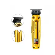 Аккумуляторная машинка для стрижки VGR V-904 GOLD, 4 насадки, 2000 mAh, LED дисплей
