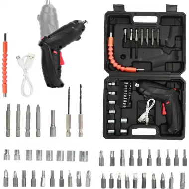 Акумуляторна викрутка трансформер, 48 елементів, міні-шуруповерт Акумуляторна викрутка трансформер, 48 елементів, міні-шуруповерт