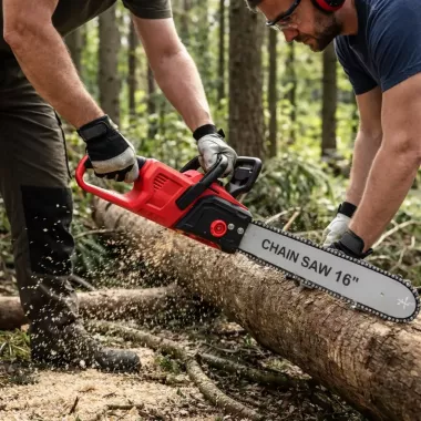 Аккумуляторная цепная пила Electric SAW 16 дюймов в чемодане + 2 аккумулятора RED