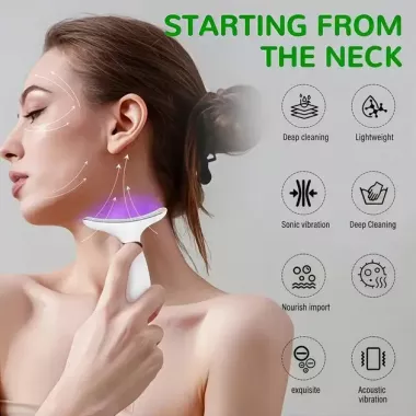 Аккумуляторный электрический массажер для лица Neck Beauty Device с LED-дисплеем, 7 режимов, USB-зарядка Аккумуляторный электрический массажер для лица Neck Beauty Device с LED-дисплеем, 7 режимов, USB-зарядка