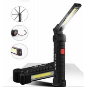 Аккумуляторный фонарь лампа светильник WORKLIGHT W-52 складной (от USB/с МАГНИТОМ/с КРЮЧКОМ)