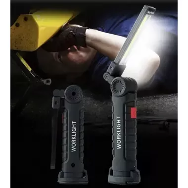 Акумуляторний ліхтар лампа світильник WORKLIGHT W-52 складаний (від USB/з МАГНІТОМ/з гачком) Акумуляторний ліхтар лампа світильник WORKLIGHT W-52 складаний (від USB/з МАГНІТОМ/з гачком)