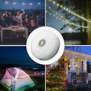 Аккумуляторный фонарь с гирляндой, USB и магнитным креплением / Подвесной фонарь для кемпинга 20м