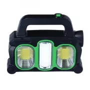 Аккумуляторный LED фонарь прожектор с солнечной панелью USB выход съемные Hurry Bolt HB-6169