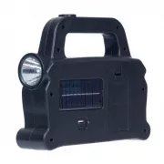 Аккумуляторный LED фонарь прожектор с солнечной панелью USB выход съемные Hurry Bolt HB-6169