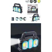 Аккумуляторный LED фонарь прожектор с солнечной панелью USB выход съемные Hurry Bolt HB-6169