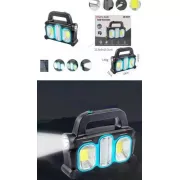 Аккумуляторный LED фонарь прожектор с солнечной панелью USB выход съемные Hurry Bolt HB-6169