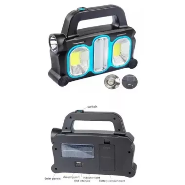 Аккумуляторный LED фонарь прожектор с солнечной панелью USB выход съемные Hurry Bolt HB-6169 Аккумуляторный LED фонарь прожектор с солнечной панелью USB выход съемные Hurry Bolt HB-6169