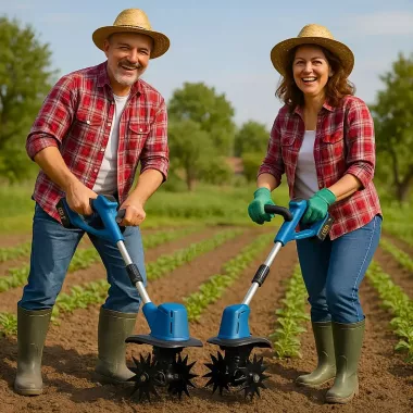 Аккумуляторный ручной культиватор для разрыхления и прополки земли Domotec 2 АКБ 48V 4000W Аккумуляторный ручной культиватор для разрыхления и прополки земли Domotec 2 АКБ 48V 4000W