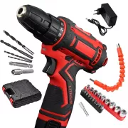 Акумуляторний шуруповерт із насадками KRAFFTEC 24V
