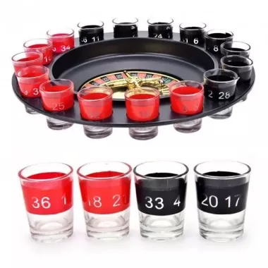 Рулетка зі стопками Drinking Roulette Set i3-90 алко рулетка казино на 16 чарок