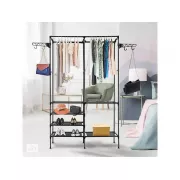 Универсальный шкаф вешалка стойка для одежды double pole