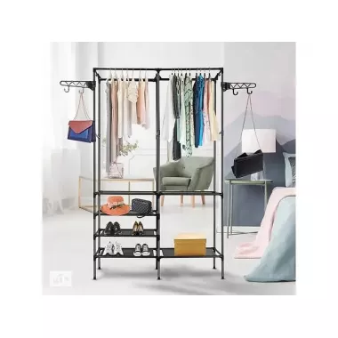 Универсальный шкаф вешалка стойка для одежды double pole Универсальный шкаф вешалка стойка для одежды double pole