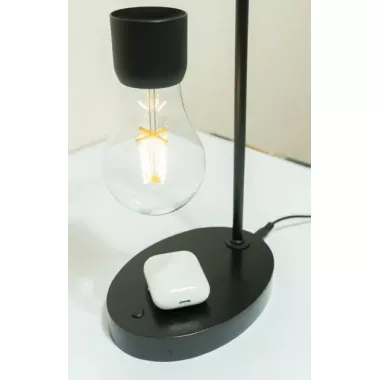 Антигравитационный светильник-ночник Yarko левитирующая декоративная лампа в стиле Лофт c беспроводной зарядкой