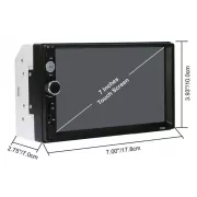 Універсальна автомагнітола 2 Din сенсорна, Bluetooth AMP 7018B, з пультом у комплекті