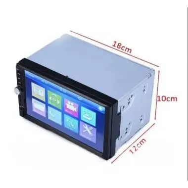 Універсальна автомагнітола 2 Din сенсорна, Bluetooth AMP 7018B, з пультом у комплекті